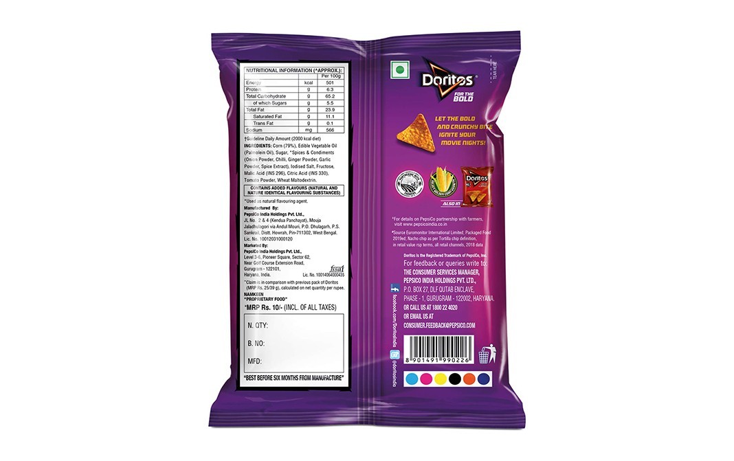 Doritos Sweet Chilli Flavour    Pack  25 grams